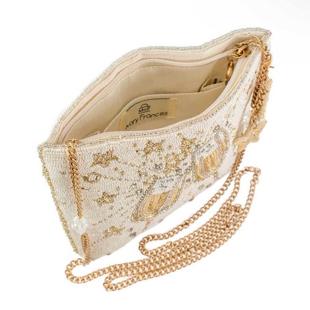 Mary Frances Toast of the Town Crossbody Handbag NWOT Bridal NYE - Picture 3 of 15